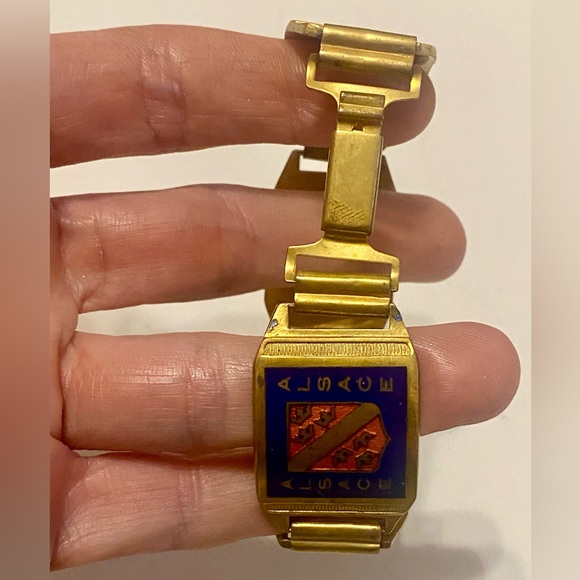 Vintage WWII Commemorative Panel Bracelet - Picture 14 of 15